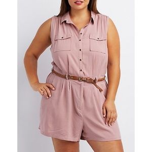 Button Up Cargo Romper